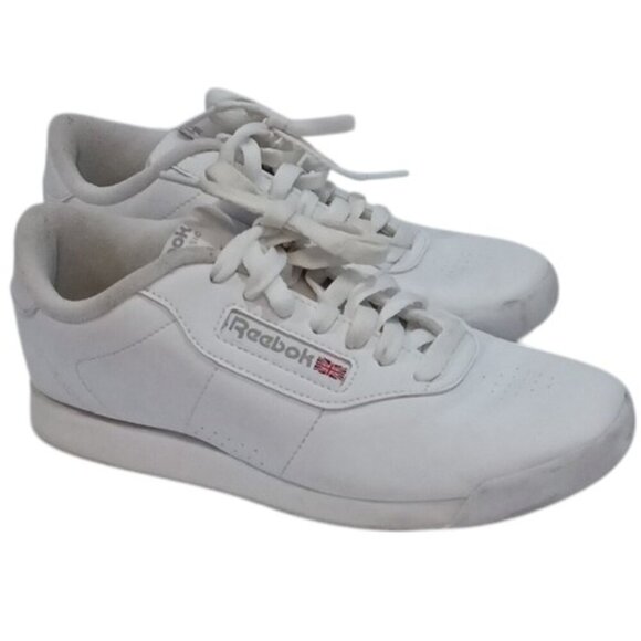 Reebok Princess Women's Classic White Leather Shoes US Women 7 - Picture 2 of 8